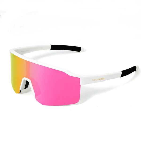 Hovedbilde Tropical Vibes® Raske Shades 2.0 | White/Cherry Pink | VLT: 17.6 %