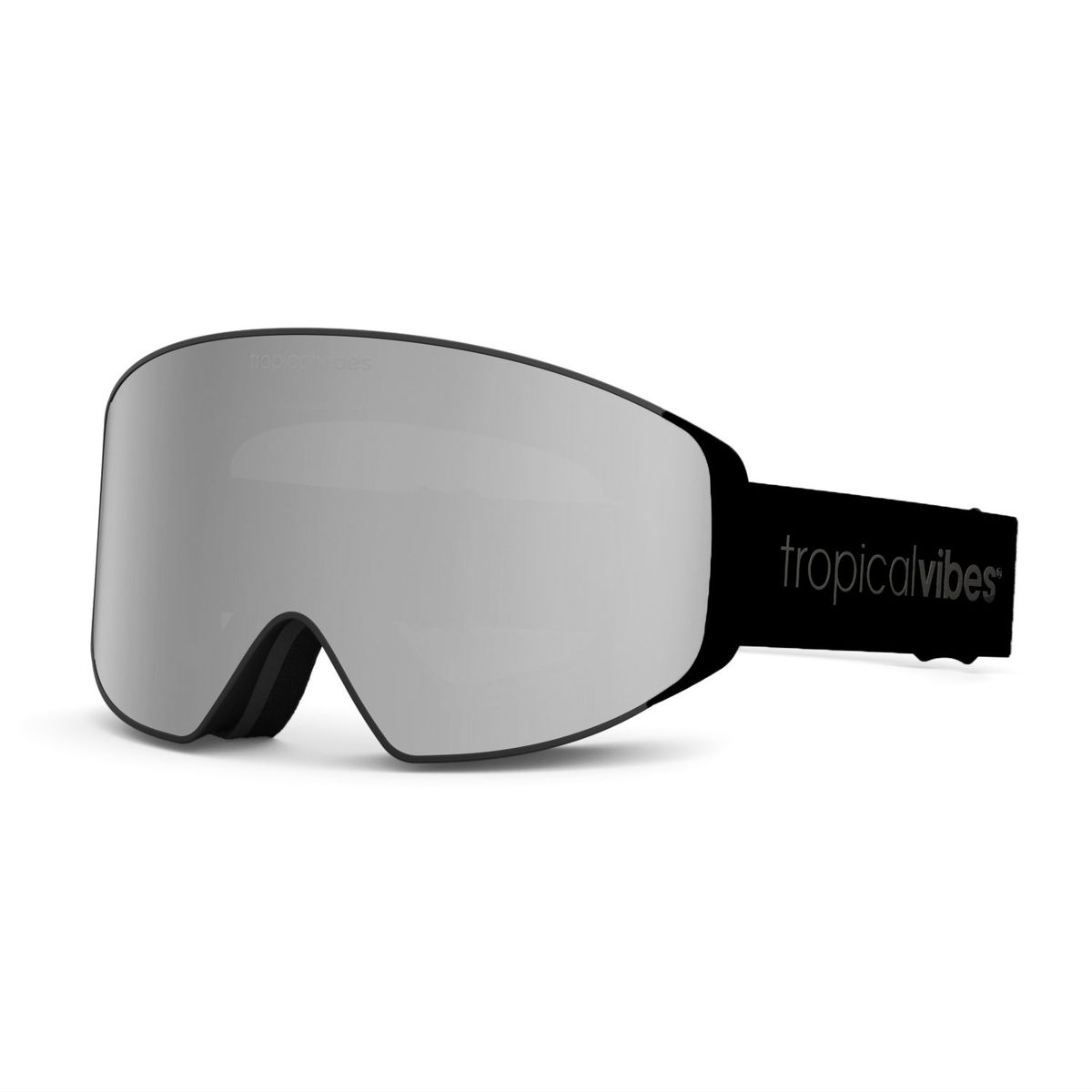 Tropical Vibes® Goggles Hemsedal Edt | Black - Shiny Silver|